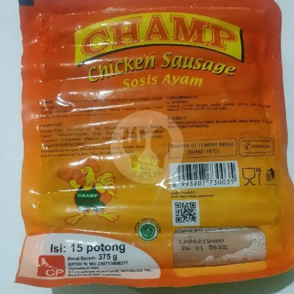 Champ Sosis Ayam 375 Gr Isi 15 | 59 Frozen Food