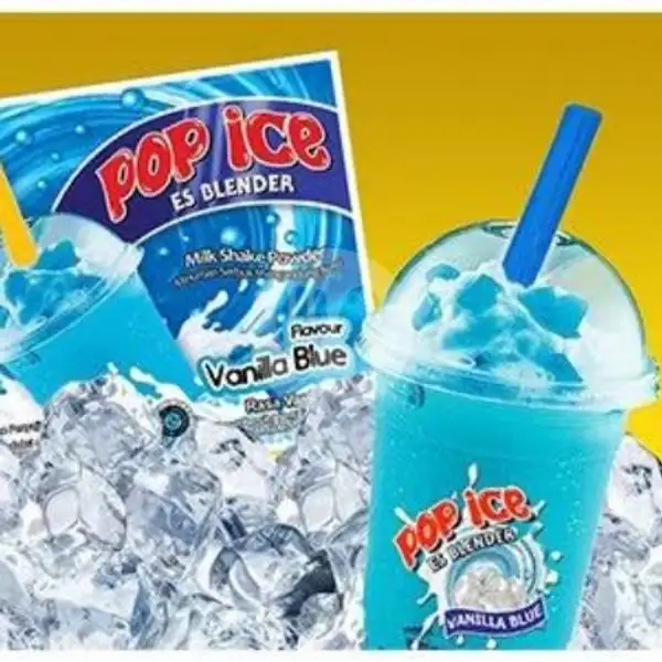 Pop Ice Vanilla Blue | Pop Ice Bubble / Ice Mocktail Rainbow