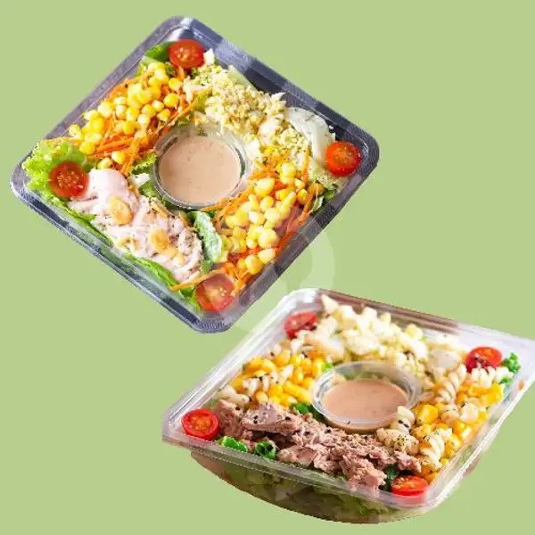 Paket PSBB A (Chickeggn + Tuna) | Salad Hut, Mangga Besar