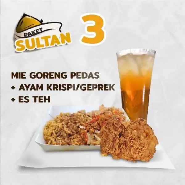 Paket Mie Goreng Sultan Geprek | Sultan Ayam Geprek (Ayam Geprek & Ayam Krispi), Manggala