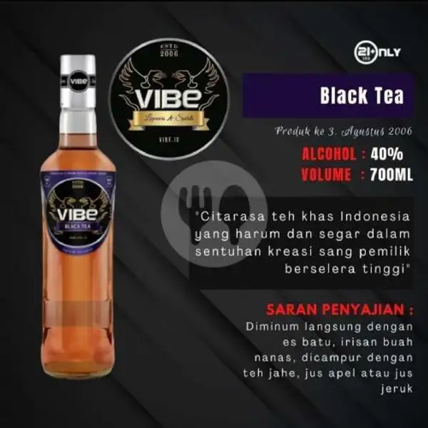 VIBE Black Tea 700ml | Buka Botol Green Lake