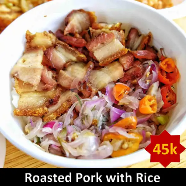 Roasted Pork Sambal Matah with Rice | Porky Brothers, Boxx In