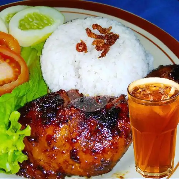 Paket Nasi Ayam bakar + Esteh | Pop Ice & Takoyaki Ruby, Tegalsari