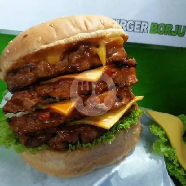 Quad Beef Cheese | Burger Borju Citayam