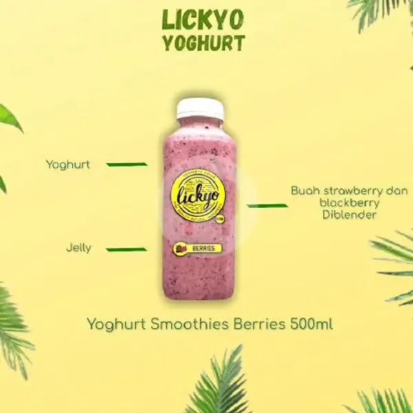Yoghurt Berries Smoothies 500ML | LickYo Creamy Yoghurt, Reog