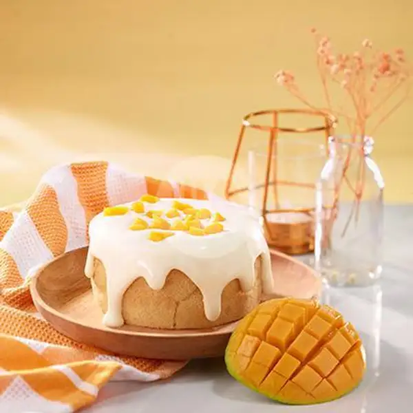Mango Cream Cheese Cake | Yuzuki Tea & Bakery Majapahit - Cheese Tea, Fruit Tea, Bubble Milk Tea and Bread