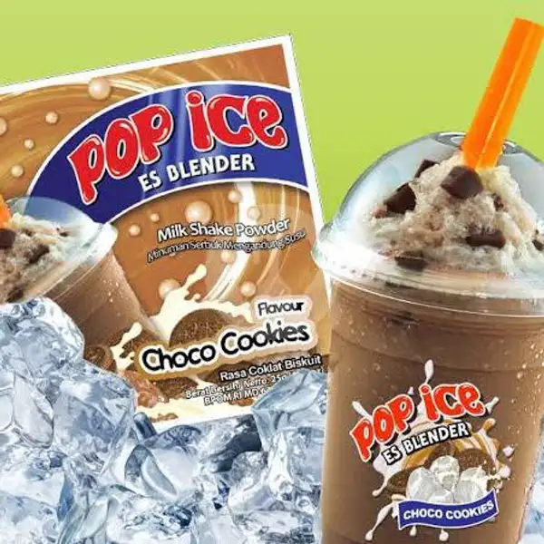 Pop Ice Choco Cookies | Jus Buah Dan Tempura 29, Silikat