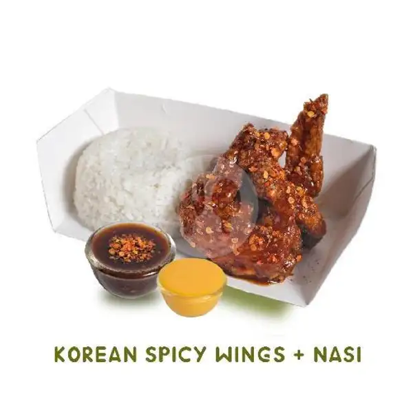 Wings Korean Spicy Meal | Kriuk Kriuk, Mojopahit