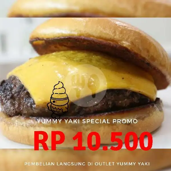 Cheese Burger Beef | Yummy Yaki (Burger, Kebab, Nasi Ayam, Juice), Sanden
