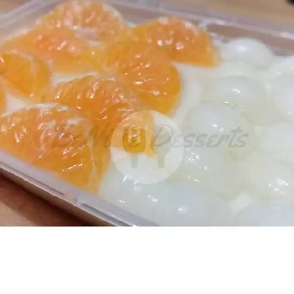 Milky Mixed Fruit Pudding 500ml (KOMBINASI LONGAN/LECI Dgn Buah Lain) | BeNiTe Desserts, Taman Permata Cikunir