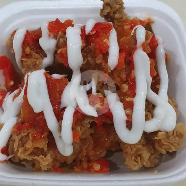 Chiken Popcorn Sambal Geprek Mayonaise | Ayam Penyet Kita, Panbil Mall