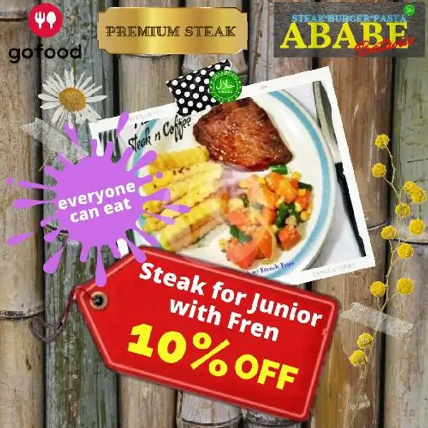 Junior Steak And Sosis With French | Ababe Steak, Pondok Labu