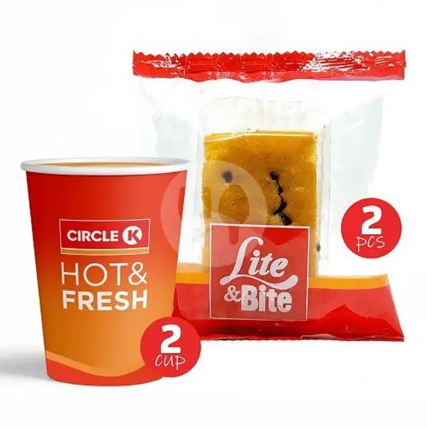 Combo Duo 2 Kopi Kedai Susu + 2 L&B Choco Chip Muffin | Circle K, Bandara Soetta 3 Kedatangan Pick Up Zone (Korner)