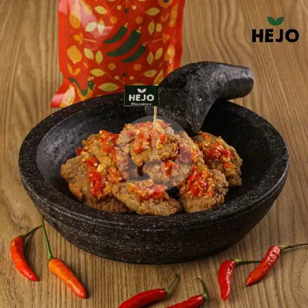 Ayam Geprek 8 Potong + Sambal Bawang | Hejo Fresh, Vegan & Vegetarian Eatry