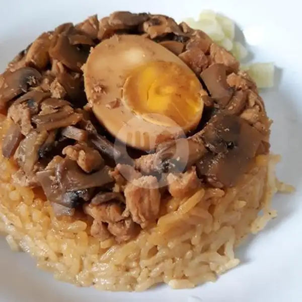 Nasi Tim Ayam Jamur | Gege Homemade, Cipondoh