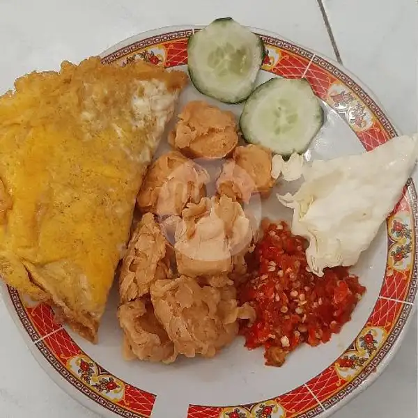 Tahu Crispy + Telor + Nasi | Geprek Rumahan, Denpasar