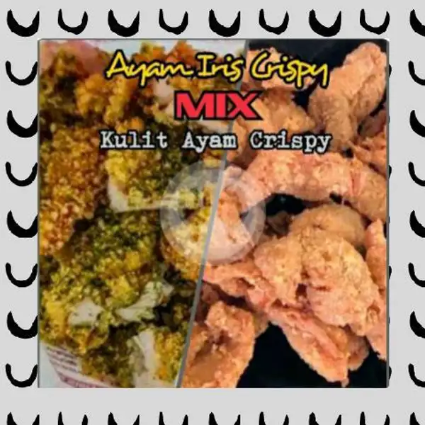 Ayam Iris Crispy MIX Kulit Ayam Crispy Jumbo PLUS. | Ayam Iris Crispy Azzhel