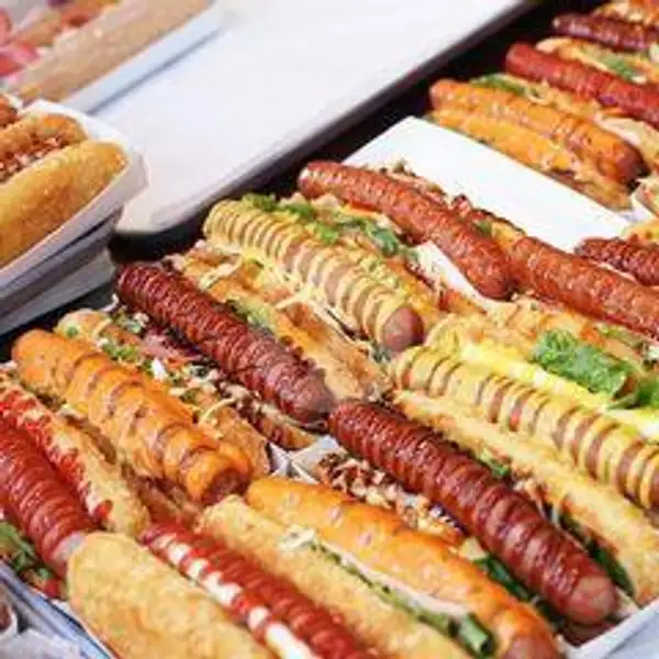 Hotdog (Sosis Jumbo+ Daging Ayam) | Hotdog Mozarela Kita, Tampan