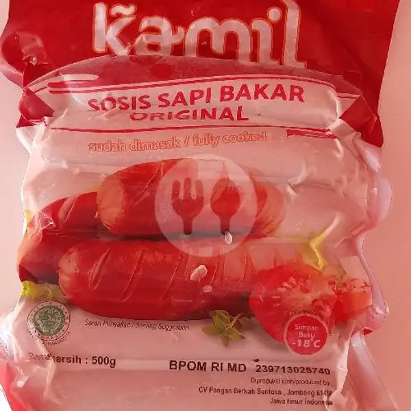 Sosis Sapi Bakar Jumbo Kamil 500 Gr | Rizky Frozen Food
