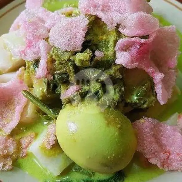 Lontong Gulai Pakis Telur Free Teh Pucuk | Lontong Padang & Kuliner Minang Ummi Rayya, Bojong Kaler