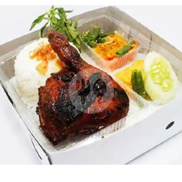 Nasi Box ( Ayam Bakar+ Nasi + Tahu Tempe Salad ) | Warung Nasi Rahayu Rasa