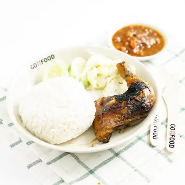 Nasi Ayam Bakar | RM. Puti Minang Palapa, Cut Nyak Dien