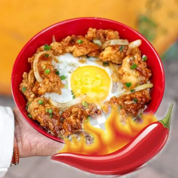 Super Hot Chicken Blackpepper With Egg | Happy Rice Bowl Ambarukmo, Banguntapan