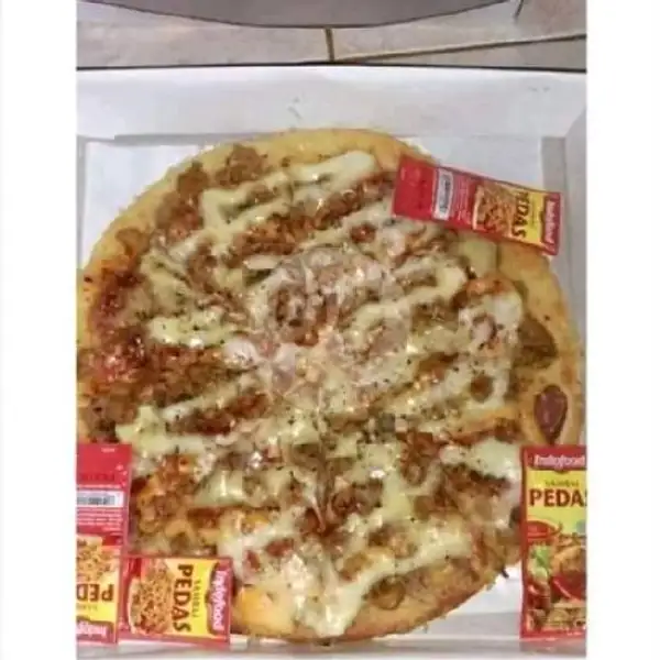 Pizza Ayam Keju Mozarella Small | Pizza Indi, Temu Putih