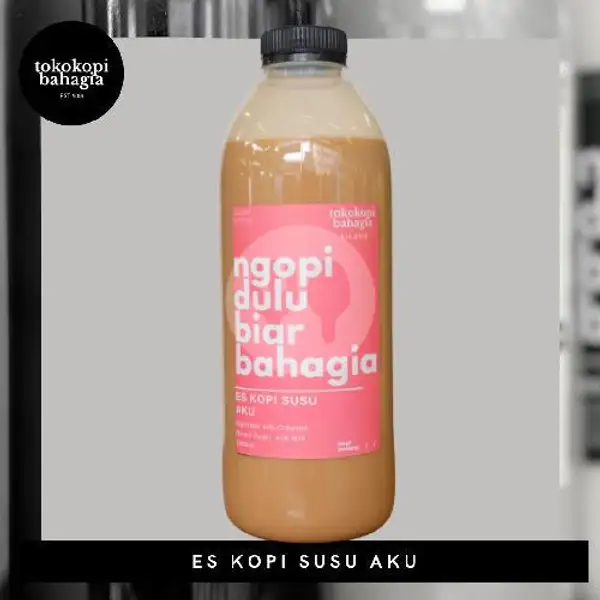 Kopi Susu Aku 1 Liter | Toko Kopi Bahagia (Gofood Only), Ganda Samita Jaya