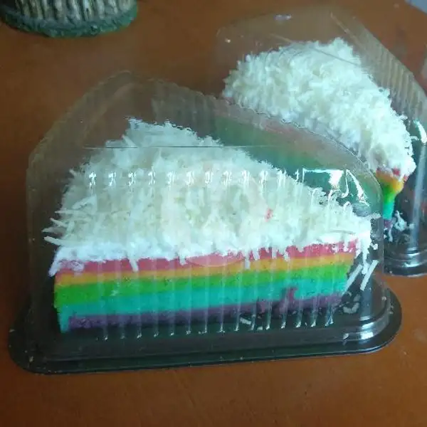 Rainbow Cake Toping Keju | Dessert Dhika, M Yamin