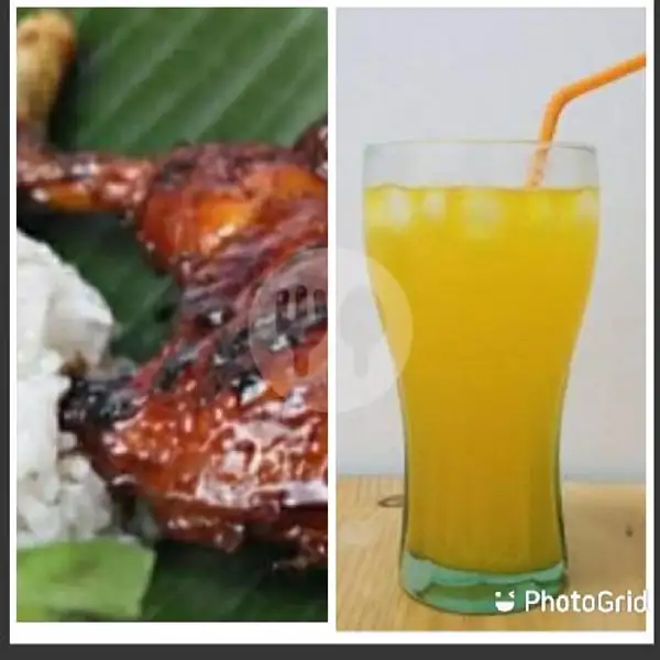 Paket Ayam Bakar Barbeque Lada Hitam+Es Nutri Sari | Ayam Bakar BBQ & Steak, Pulung