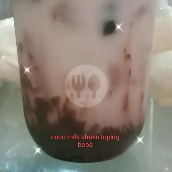 coco milkshake toping cincau serut | Story Time Resto, Nusa Kambangan