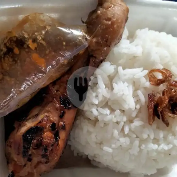 Nasi Putih/Uduk (Jika Masih) + Ayam Bakar Sambal Lalapan + Teh (es / Panas) | Pecel Lele Bang Eddy, Umbulharjo