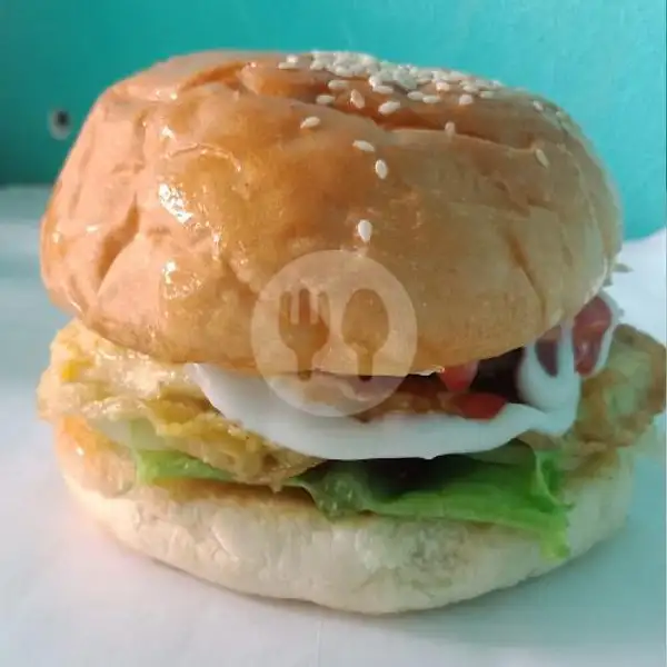 Burger Double Telor | Burger Jumbo, Atletik