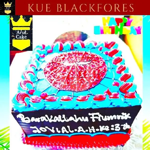 Kue Blackfores Karakter Spiderman, Ukuran : 20x20 | Kue Ulang Tahun ARUL CAKE, Pasar Kue Subuh Senen