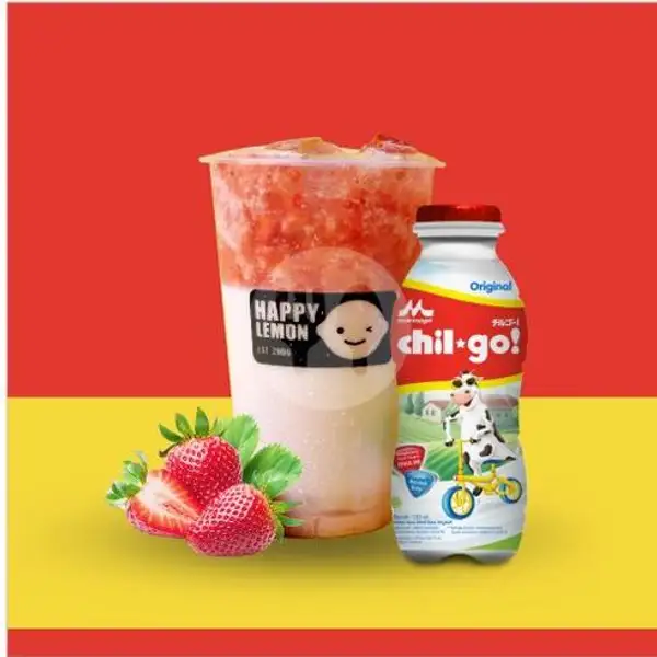 [R] - Chil Go Strawberry Milkshake | Happy Lemon, Tunjungan Plaza 3