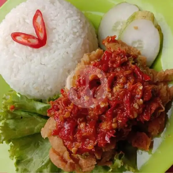 Ayam Geprek + Nasi | Warung Anggita, Kelapa