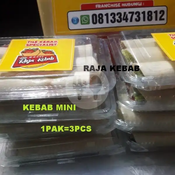 Raja Kebab Mini (1Pak=isi 3 Pcs) | Raja Kebab, MT Haryono