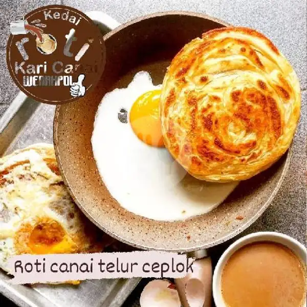 Roti Canai Telur Ceplok | Kedai Roti Kari Canai Wenakpol, Serpong
