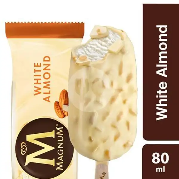 Magnum White Almond | Ice Cream Walls - Mami Cell, Kalasan
