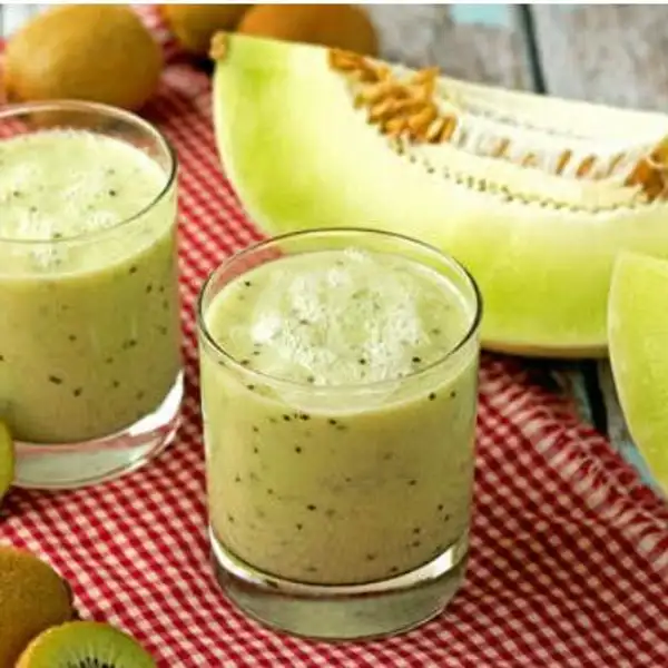 Juice Mix 2 Varian ( Kiwi + Melon ) | Juice Buah Ori