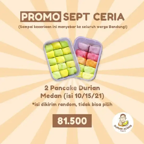 Promo Sept Ceria - Paket Pancake Durian Medan (Isi 10/15/21) | Durian Acong