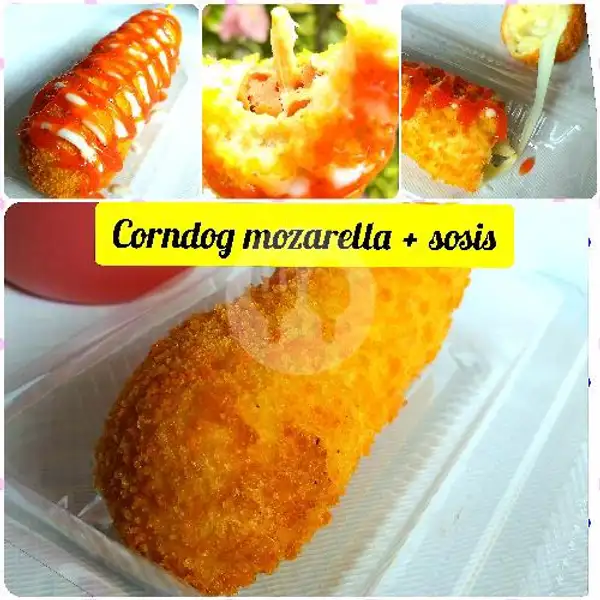 Corndog Moza+sosis | Stik Mozarella Qisya,bt Aji