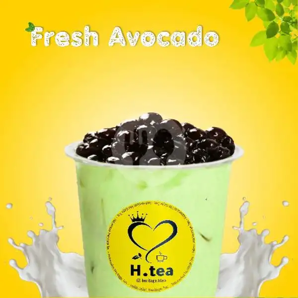 Fresh Avocado + Topping Pearl Boba | H-tea Kalcer Crunch