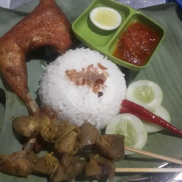 Nasi Ayam + 2sate Sambel Kk | Bubur Ayam Al_Bantani, Grogol