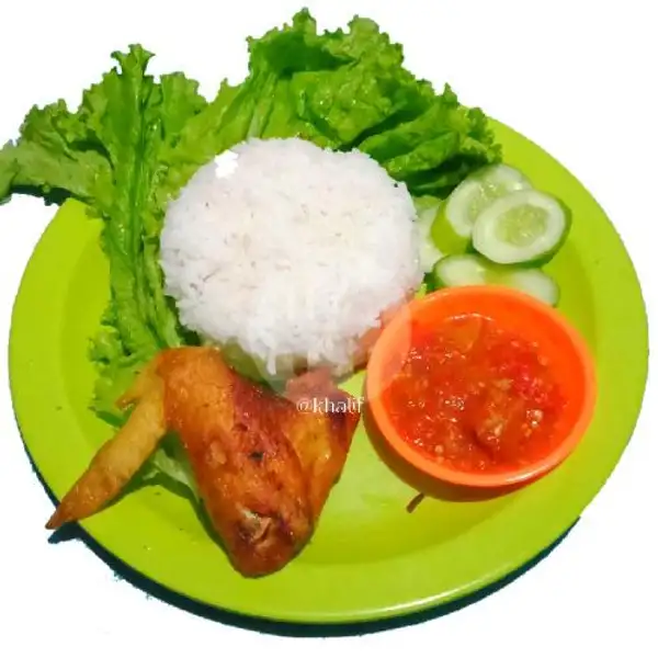 Sayap Goreng  +rice | Gurame & Ayam Bakar Khalif, Ciputat Timur
