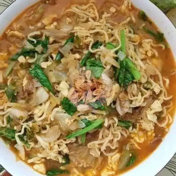 Mie Rebus Biasa + Ayam | Nasi Goreng Tek - Tek Pak Jangkung, Swadaya Raya