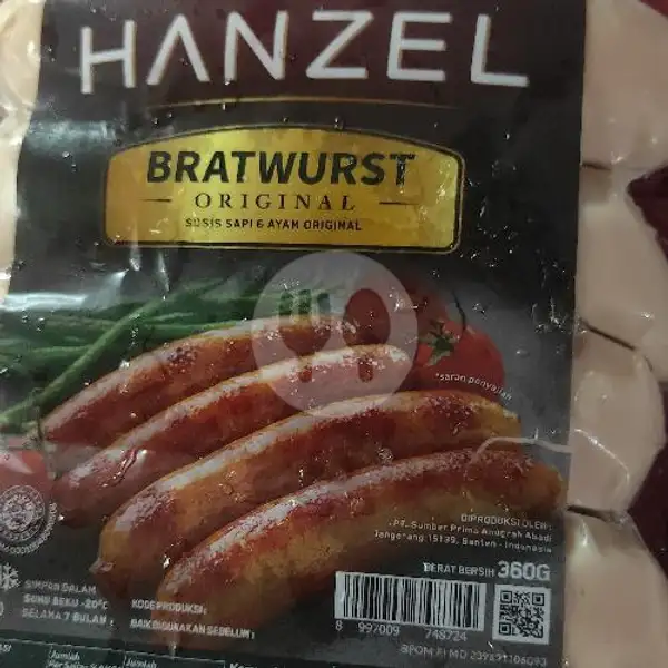 Hanzel Bratwurst Original Isi 5 | Happy Tummy Frozen Food