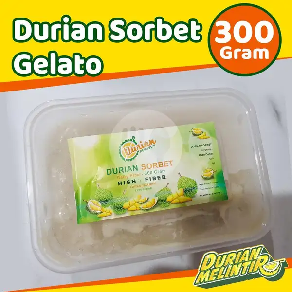 Durian Sorbet 300 Gram | Durian Melintir, Pinang Ranti