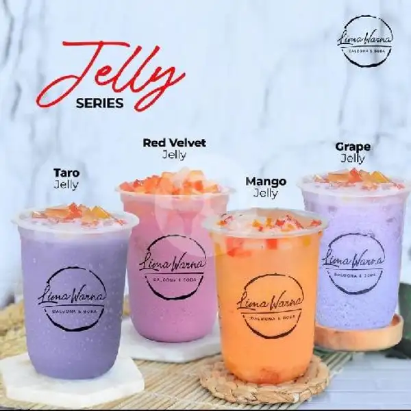 Red Velvet Jelly | Lima Warna Dalgona Dan Boba Kopi, Raya Cilimus